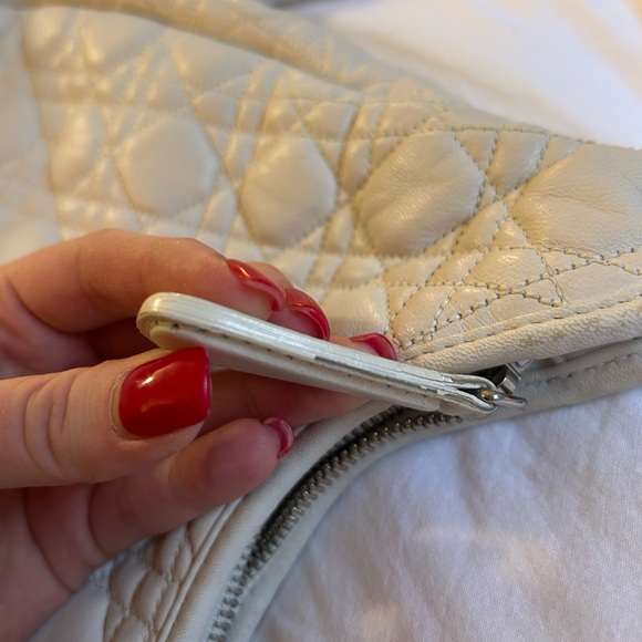 AUTHENTIC CHRISTIAN DIOR Leather Cannage Hobo - Picture 8 of 16